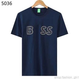 Boss Mens t Shirt High Quality Fashion Men's T-shirt Luxury Polo Round Neck Breathable Top Business Casual 32 YYBV