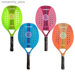 Tennis Rackets CAMEWIN Glass Fiber Beach Tennis Racket with Cover Bag for Adult Professional Outdoor Sports Equipment 4 Colors Thin Raqueta Q231109