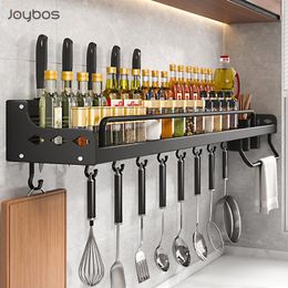 Kitchen Storage & Organization Joybos Shelf Wall-mounted Spice Racks Space Aluminum Multifunctional Punch-free Kichen Organizer