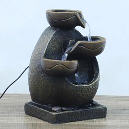 Decorative Figurines Indoor Water Fountain Flowing Waterfall Fountains For Home Decoration