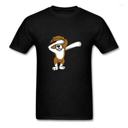 Men's T Shirts Fashion Summer Style Short Sleeve Boys Tshirt Cute Dabbing Beagle Dab Dance Shirt Funny Pet Dog Print Men T-Shirt Streetwear