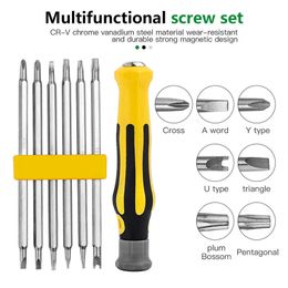 Safety TamperProof Magnetic Screwdriver Bit Hex Torx Screwdriver Head Flat Hand ToolScrewdrivers Hand Tools