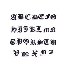 Shoe Parts Accessories Wholesale Old English Alphabet Letters Croc Charms Pvc Clog For Wristband Bracelet Diy Drop Delivery Shoes Dh8U4