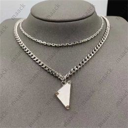 Pendant Necklaces fashion jewlery designer for women gold necklace luxury chain men creative silver charm style jewellery triangle pendant heart necklace M230408