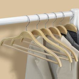 Hangers Racks 10 pieces of wooden outerwear hanger with anti slip design clothing hanger Trousers Skirt dry hanger Coats jacket clothing display rack 230408