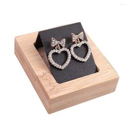 Jewellery Pouches Earring Stand Holder Storage Case Store Bamboo Ear Stud Rack Shop Decorative Business Desktop Craft Dispay Table