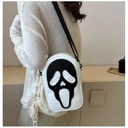 Evening Bags Crossbody Bag Men And Women Korean Personality Funny Ghost Shoulder Girl Small Mobile Phone