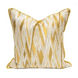 Pillow Home Decor Cover Decorative Case Modern Industry Style Simple Yellow Geometric Lines Blend Coussin Chair