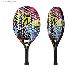 Tennis Rackets Racket Beach Tennis Padel Racket 100% Carbon Fibre Mens Tennis Racket Sandy Finishing Surface Padel Racket with Soft EVA Q231109