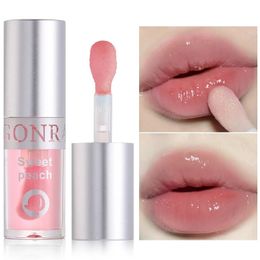 Fruit Lip Gloss Temperature Colour Changing Mirror Lip Oil Plumping Moisturising Reducing Lip Lines Waterproof Lip Balm Cosmetics