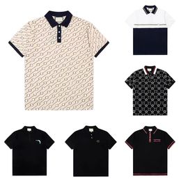 Men's Fashion Polo Shirt Luxury Italian Brand Men T-Shirts Short Sleeve Designer Summer Embroidery T-shirt Printing Clothing High Street Trend Top Tee