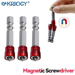 Magnetic Screwdriver Bit PH Crosshead Inch Hex Shank Screwdriver Holder Ring for House Working Electric Screwdriver Kit