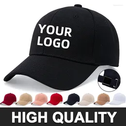 Ball Caps Professional Customization High Quality Fitted Black Navy Printed Embroidered Hats For Men Woman Custom Logo Men's Baseball