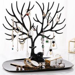 Jewelry Settings Deer Display Stand Earrings Necklaces Rings Bracelets Tray Tree Storage Shopwindow Racks Organizer women Make Up Holder 230407