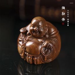 Decorative Figurines Sculptures&figures Natural Green Sandalwood DIY Carved Home Decoration Creative Desktop Craft Small Pendant