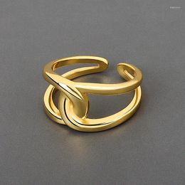 Wedding Rings Korean Open Adjustable Cross Finger For Women Ring Jewellery Valentine's Day GIFT