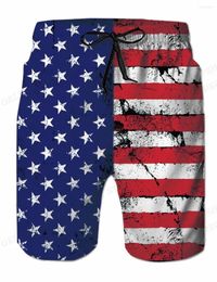 Men's Shorts American Flag Swimming Beach Surf Board Short Boys Quick Dry Swimwear Trunks Gym Fitness Briefs