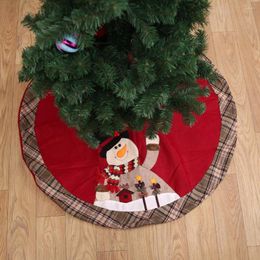 Christmas Decorations 105cm Santa Claus Snowman Cute Tree Skirt Apron Xmas Party Decoration