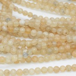 Loose Gemstones Natural Simple Quality Mali Garnet / Yellow Round Beads 4.2mm