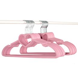 Hangers Racks 10 Durable Hangers ABS Heart shaped Coat Hangers for Adult and Children Clothing Hangers 230408