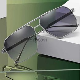 Sunglasses Best Sunglasses for Men Women Polarised Metal Square Oversized Luxury Sun Glasses Brand Designer Man UV400 Eyewear YQ231108