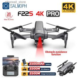 Drones SJRC F22S 4K Pro Drone With Camera Obstacle Avoidance 3.5KM 2-axis EIS Gimbal 5G WIFI GPS FPV Quadcopter Professional RC Dron Q231108