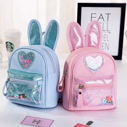 Backpacks Children Small Backpack Purse Cute Leather School Bags for Kids Girl Princess School Backpack Bag Back Pack Mochila Feminina P230408