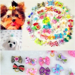 New Mix Designs Rhinestone Pearls Style dog bows pet hair bows dog hair accessories grooming products Cute Gift ZZ