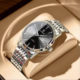 Swiss brand watch men's waterproof non mechanical fully automatic curved quartz watch men's sports men's gift watch
