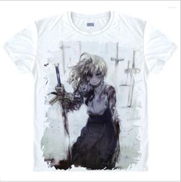 Men's T Shirts Fate Grand Order Shirt Apocrypha Sabre Cosplay Stay Night Zero