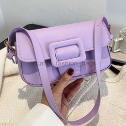 Shoulder Bags Women's Romantic Purple Underarm Package Soulder Bags Girls Elegant Fasion Buckle Mini Square andbags Vacation Bagscatlin_fashion_bags