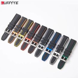 Watch Bands Quick Release Soft Silicone Watchbands 20mm 22mm 24mm Replacement Watch Accessories Wristwatch Band Straps 231109