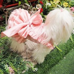 Dog Apparel Pet Dog Costume Spring Dog Wedding Dress Tutu ChihuahuaYorkshire Terrier Poodle Pomerania Schnauzer Wales corgi Costume 231109