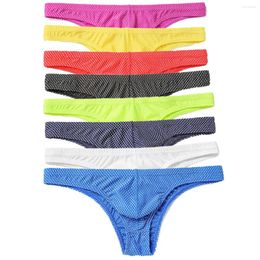 Underpants 4PCS/Lot Men Underwear Briefs Breathable Male Panties Bikini Jockstrap Shorts Ice Silk Man Pouch Lingeries