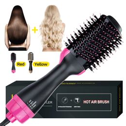 Curling Irons 3 In 1 Hair Dryer Brush Blow Dryer with Comb One Step Hair Blower Brush Air Styling Comb Electric Hair Straightening Brush 231108