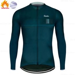 Cycling Jackets Men Winter Jackets Team Raudax Winter Cycling Clothing Long Sleeve Cycling Jerseys Ropa Ciclismo Triathlon Cycling Kits 231109