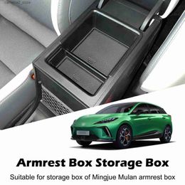 Car Organiser Car Central Armrest Storage Box For MG 4 MG4 EV EH32 MuLan 2022 2023 2024 Centre Console Organiser Containers Tray Accessories Q231109