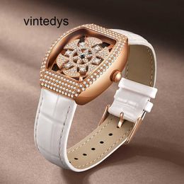 Quartz Watch for Women Mark Brand Watch Women's Fortune Comes with Fashion Light Luxury and Full Sky Star Live