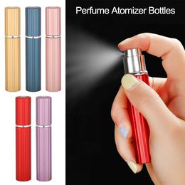 100pcs 8ml New Aluminium Perfume Bottle Spray Empty Glass Split Portable Perfume Small Bottle