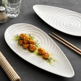 Plates Creativity Profiled Ceramic Western Pan Irregular El Special Tableware Household Restaurant