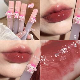 Lip Gloss 6 Color Mirror Dyeing Moisturizer Cute Liquid Lipstick Waterproof Long Lasting Red Tint Korean Makeup Cosmetic