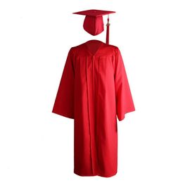 Christening dresses Adult Zip Closure University Academic Graduation Gown Robe Mortarboard Cap 230408