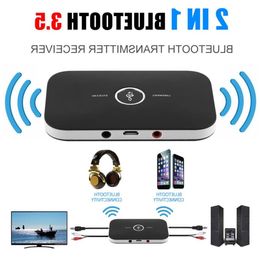 Freeshipping 1 Sets Wireless Bluetooth 40 2-in-1 Audio Music A2DP Receiver Transmitter Adapter For Mobile Phones Laptop Vxmax