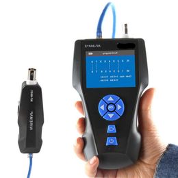 FreeShipping NF-8601S Multifunction TDR Measure Length Network Cable Tester With PoE/PING/Port Flash Function Voltage Detector Tkkus