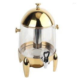 Dinnerware Sets Gold Stainless Steel Cold JBeverage Dispenser With Faucet High Quality Portable Beverage Juice