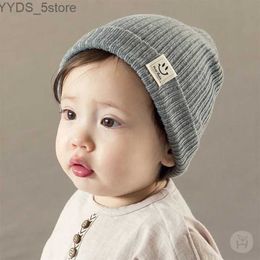 Beanie/Skull Caps Baby Knit Cap Cartoon Candy Warm Windproof Infant Hedging Hat Knitted Woolen Soft Child Hat Newborn Fashion Warm Beanies Hat YQ231108