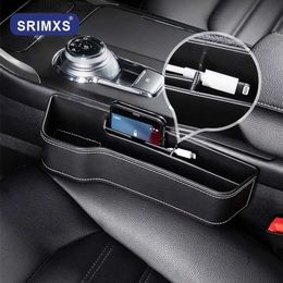 Car Organizer Multifunction Car Seat Organizer Box Universal Seat Gap Pocket for Wallet Coins Keys Card Cup Phone Holder Q231109