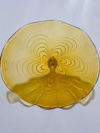 Wall Lamps Wholesale Modern Art Glass Decoration Pieces Murano Flower Shaped Plates