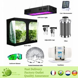 Activated carbon Philtre Grow Lights Suit Full Spectrum LED Grow Light Tent Spectrum for Grow Indoor Tent Plants Flower