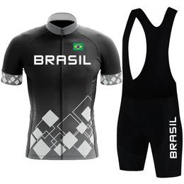Cycling Jersey Sets Brasil Ropa Ciclismo Summer Men Cycling Jersey Set Short Sleeve Racing Mountain Bike Cycling Clothing Bicycle Clothes Suit 231109